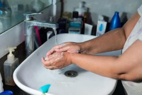 Washing Hands Stock-Fotos