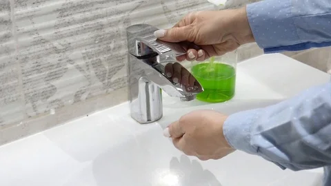Washing hands as protective measures against coronavirus COVID-19 disease. MERS Stock Footage 127637837