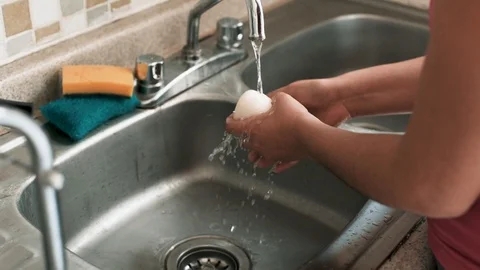 Washing hands short Stock Footage 126614183