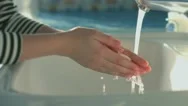 Washing Hands With Soap Stock Footage