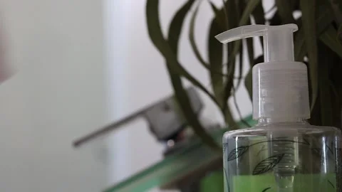 Washing hands with soap Stock Footage 134979171