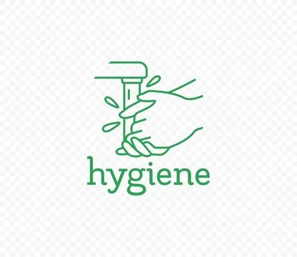 Washing hands with soap vector design Illustrazione stock