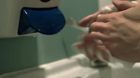 Washing hands timelapse sequence Stock Footage 38287363