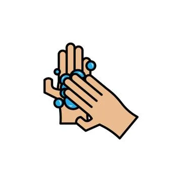 Washing hands vector Stock Illustration