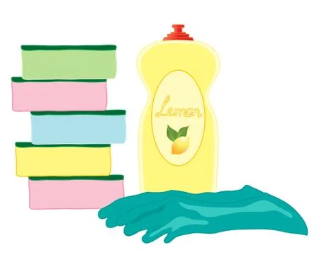 Washing up Stock Illustration