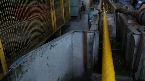 Washing industrial cable Stock Footage 77051797