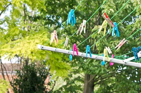 Washing line Foto stock