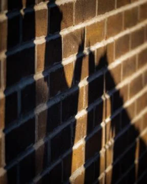 Washing line shadow Stock Photos