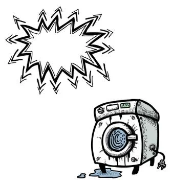 Washing machine-100 Stock Illustration