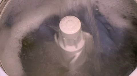 Washing machine in action Stock Footage 266349