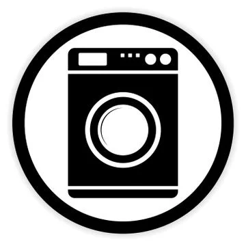 Washing machine button. Stock Illustration