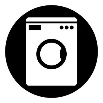 Washing machine button Stock Illustration