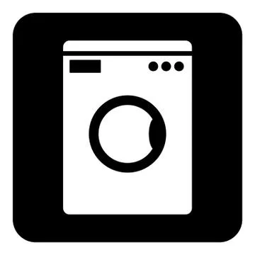 Washing machine button Illustrazione stock