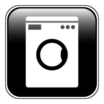 Washing machine button Illustrazione stock