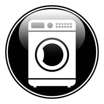 Washing machine button Stock Illustration