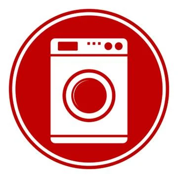 Washing machine button Stock Illustration