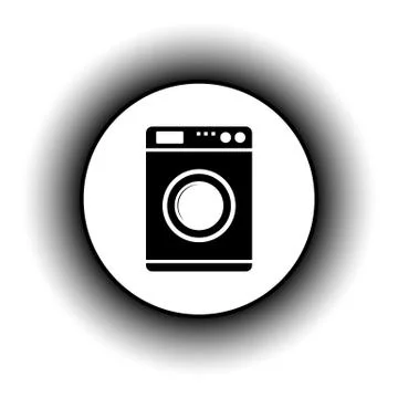 Washing machine button. Stock Illustration