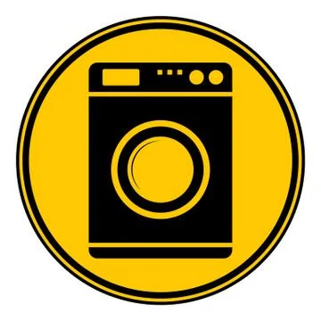 Washing machine button. Stock Illustration