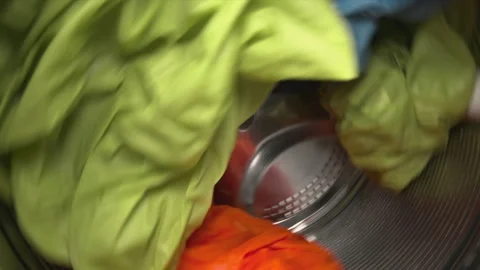 Washing Machine Clothes Color Video stock 260356153