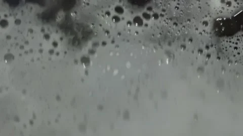 Washing machine cycle closeup with foam Stock Footage 275282325