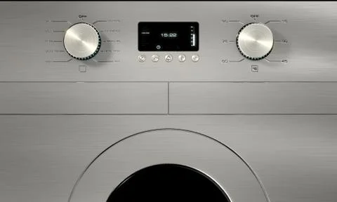 Washing machine dials closeups Stock Illustration