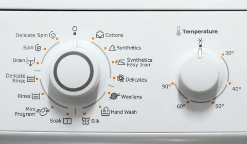 Washing machine dials Stock Photos