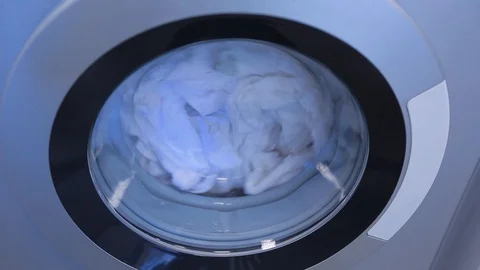 Washing machine drum close-up Stock Footage 86849231