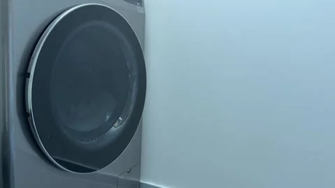 Washing Machine Drum With Foam Laundry Concept Stockbeeldmateriaal 336469129