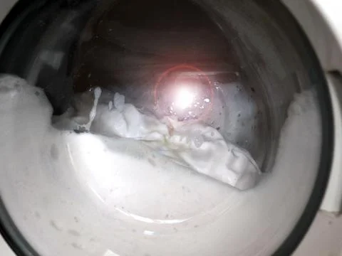Washing machine drum 스톡 사진