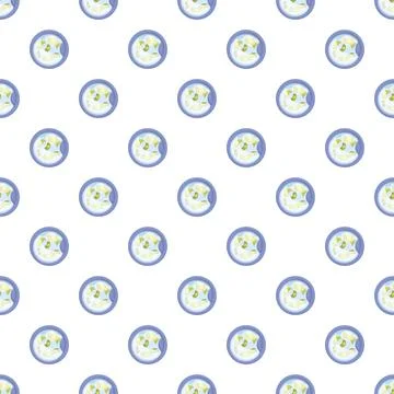 Washing machine drum spinning clothes seamless pattern Stock Illustration