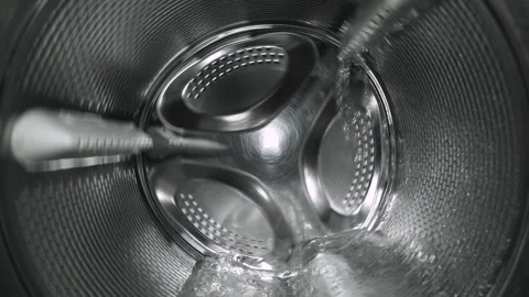 Washing Machine Drum Water Video stock 260360151