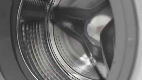 Washing machine empty drum rotates and stops 스톡 동영상 271069589