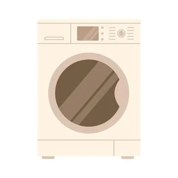 Washing machine. Flat isolated illustration Stock Illustration