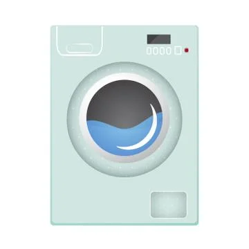 Washing machine Flat style vector illustration Stock Illustration