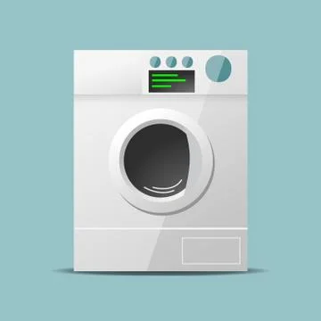 Washing machine flat vector design Stock Illustration