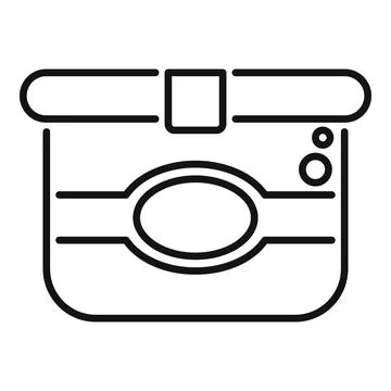 Washing machine front load showing control panel and door outline icon Stock Illustration