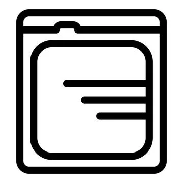 Washing machine front load showing laundry program icon Stock Illustration