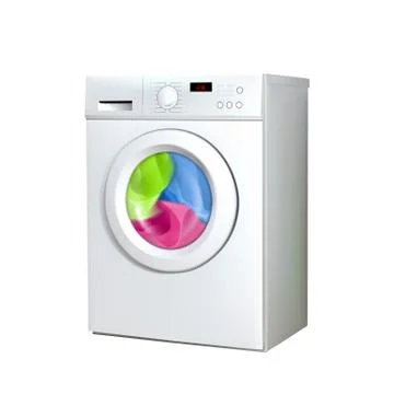 Washing Machine Household Electronic Device Vector Illustrazione stock