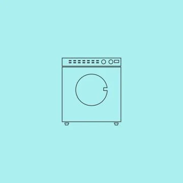 Washing machine icon Stockillustratie