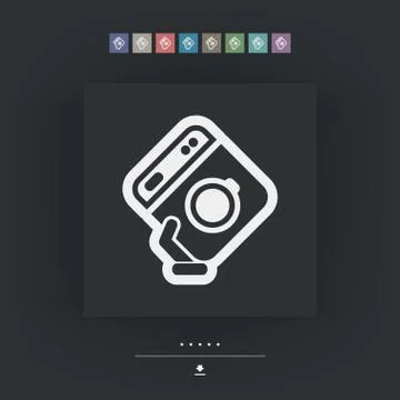 Washing machine icon Stock Illustration