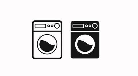 Washing machine icon Illustrazione stock