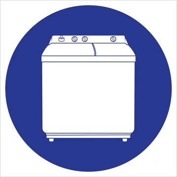 Washing machine icon Stock Illustration