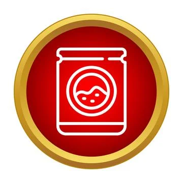 Washing machine icon for laundry and cleaning tasks Stock Illustration