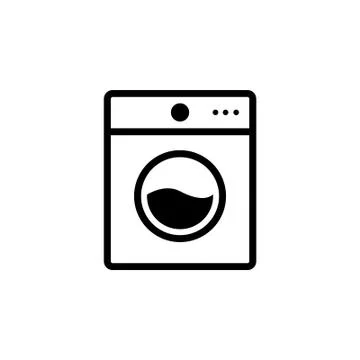 Washing machine icon in trendy flat style Stock Illustration