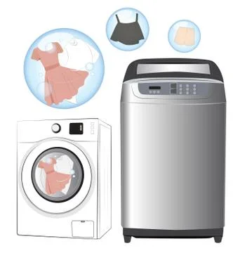 Washing machine Illustrazione stock