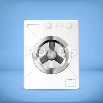 Washing machine 库存插图