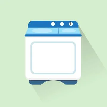 Washing machine. Stock Illustration