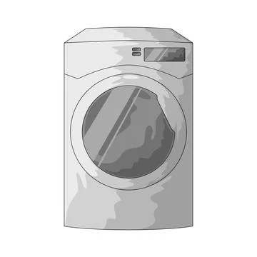 Washing machine illustration Stock Illustration