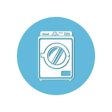 Washing machine isolated icon Stockillustratie