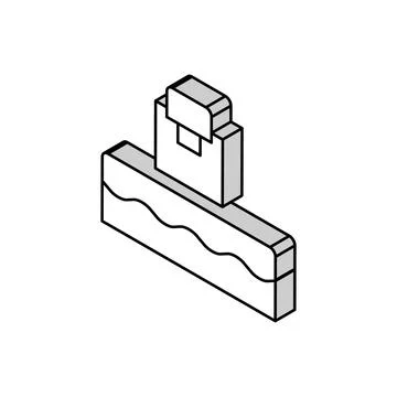 Washing machine isometric icon vector illustration 스톡 일러스트